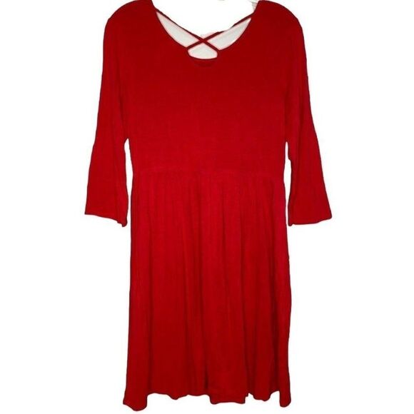 Justice Unicorn Dress Long Sleeve Magical Super Soft Criss Cross Back Sz 18/20 - Picture 3 of 5